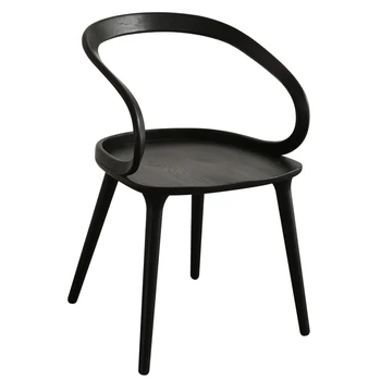 Современные роскошные кухонные стулья Nordic Relax Портативные стулья для столовой с черным акцентом Дизайнерская мебель для салона Muebles Hogar DC096