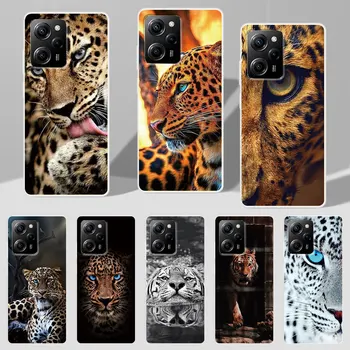 Чехол с изображением Животного Льва Тигра для Xiaomi Poco X5 Pro M5s M4 X3 NFC F3 M3 M5 Pocophone F1 X4 GT M2 TPU Мягкая Прозрачная Крышка Телефона Осень