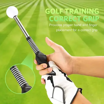Тренажер для качелей для гольфа Телескопическая клюшка для тренировки качелей для гольфа, тренажер для коррекции осанки, тренировочные упражнения для гольфа