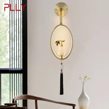 Современный настенный светильник PLLY LED Винтажный Латунный Креативный декор в виде нефритовой тыквы, Золотое бра для дома, гостиной, спальни